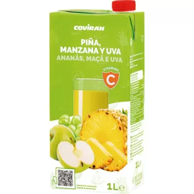 Sumo Coviran Ananas, Maça e Uva 1lt Brik