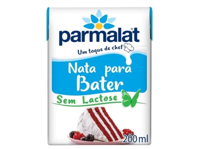 Caixa de Nata para Bater Parmalat sem lactose 200 ml