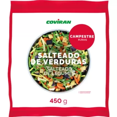 Embalagem de salteado de legumes congelados Coviran, 450 g