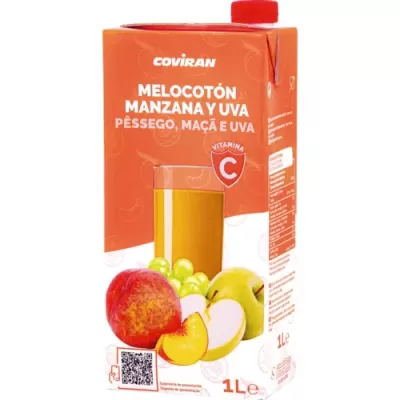 Sumo Coviran Péssego/Uva/Maça 1lt Brik