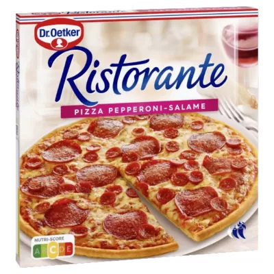 Pizza Pepperoni-Salame Dr. Oetker Ristorante em embalagem