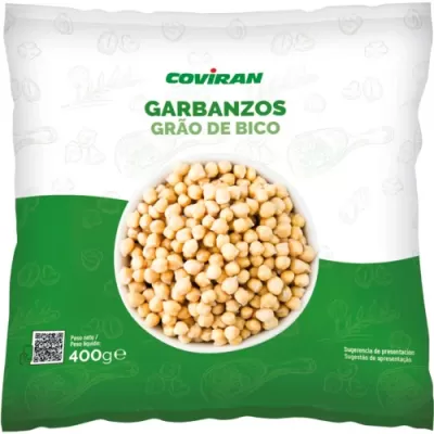 Embalagem de grão-de-bico seco Coviran 400g