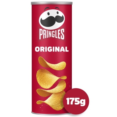 Lata vermelha de batatas Pringles Original 175g