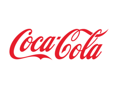 Logótipo Coca-Cola vermelho em fundo branco