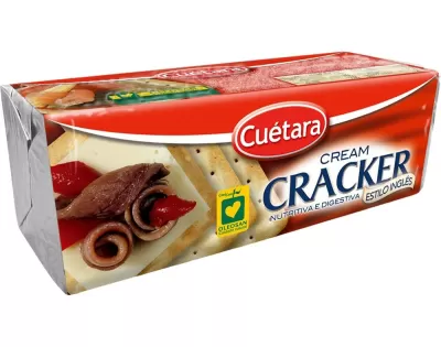 Pacote Cuétara Cream Cracker bolachas salgadas
