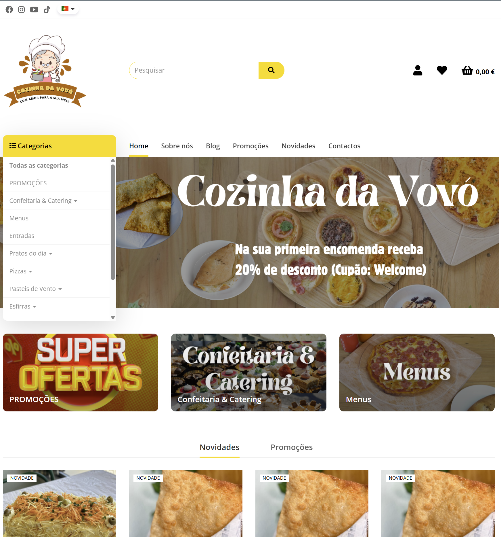 A Cozinha da Vovó já tem Loja Online!