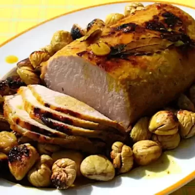 Lombo de Porco com Castanhas