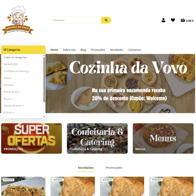 A Cozinha da Vovó já tem Loja Online!