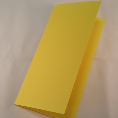 Cartão DL colorido cor amarelo limão