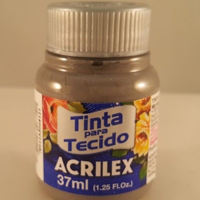 Tinta Tecido Acrilex cinza 933