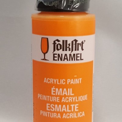 Tinta Acrílica Folkart Enamel Vivid orange