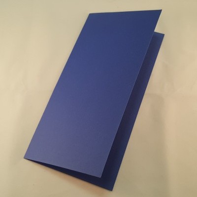 Cartão DL colorido cor azul escuro