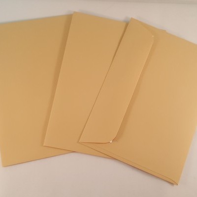Envelopes C6 coloridos cor castanho claro