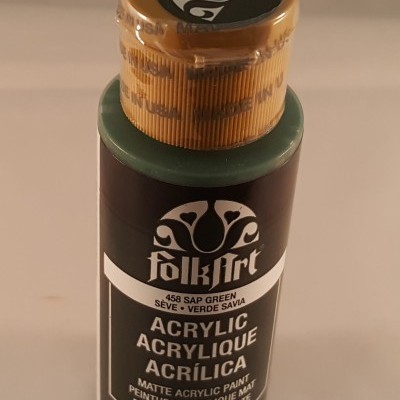Tinta Acrílica Folkart verde savia