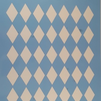 Stencil padrão losângulos