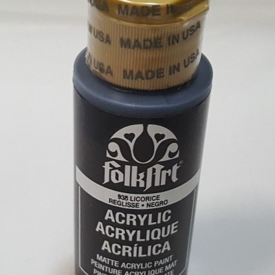 Tinta Acrílica Folkart preto