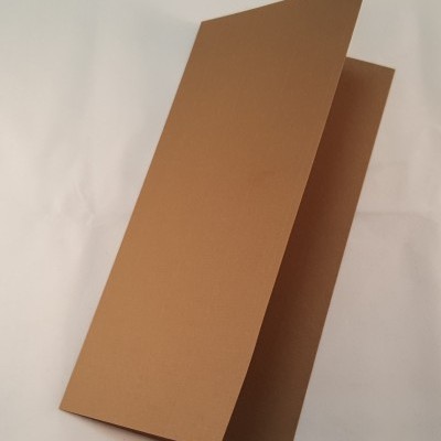 Cartão DL colorido  cor castanho