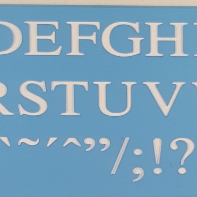 Stencil Alfabeto maísculas