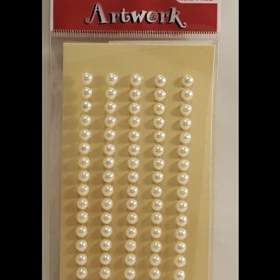 Aplicações scrapbooking -  1/2 pérola 5 mm Artoz Artwork