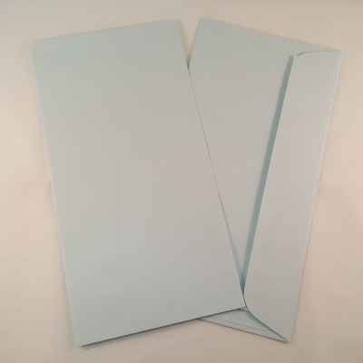 Envelopes DL coloridos cor azul claro