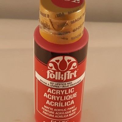 Tinta Acrílica Folkart vermelho escuro