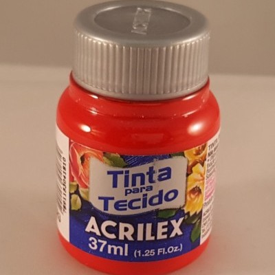 Tinta Tecido Acrilex vermelho tomate 583