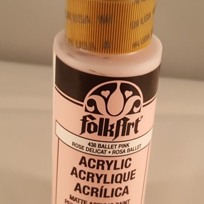 Tinta Acrílica Folkart rosa balet
