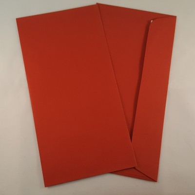 Envelopes DL coloridos cor tijolo