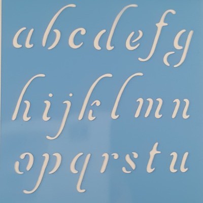 Stencil Alfabeto minúsculas