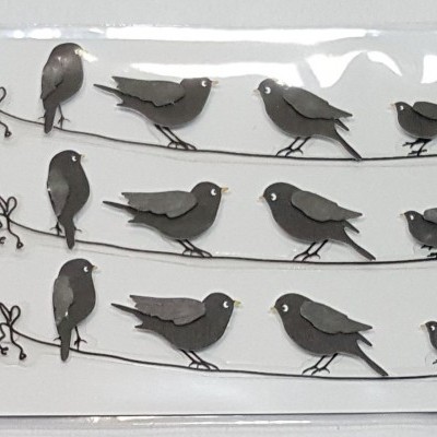 Aplicações scrapbooking - pássaros -Artoz Artwork