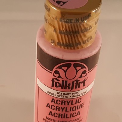 Tinta Acrílica Folkart rosa bébé