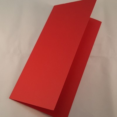 Cartão DL colorido cor vermelha