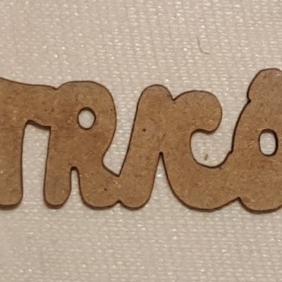 Palavra mdf "Tricô"