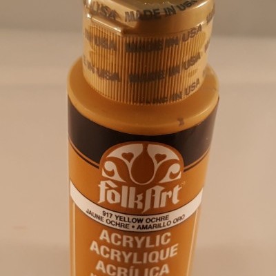 Tinta Acrílica Folkart amarelo ouro
