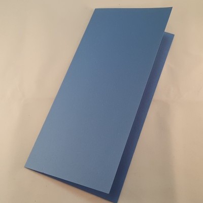 Cartão DL colorido cor azul médio