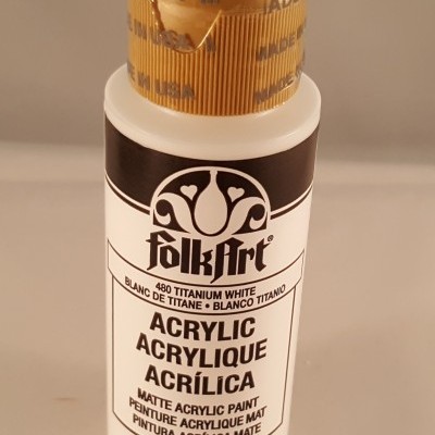 Tinta Acrílica Folkart branco titânio