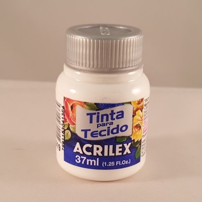 Tinta tecido Acrilex branco 519
