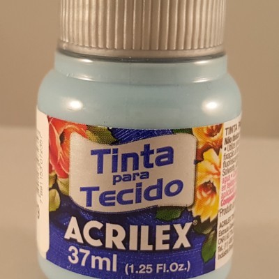 Tinta Tecido Acrilex azul hortência 579