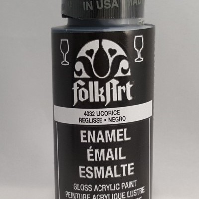 Tinta Acrílica Folkart Enamel Negro