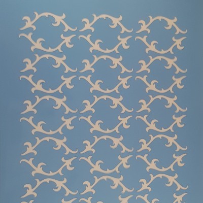 Stencil padrão arabescos