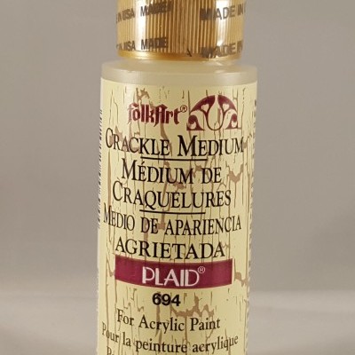 Verniz Crackle Medium Folkart e Kit para crackle