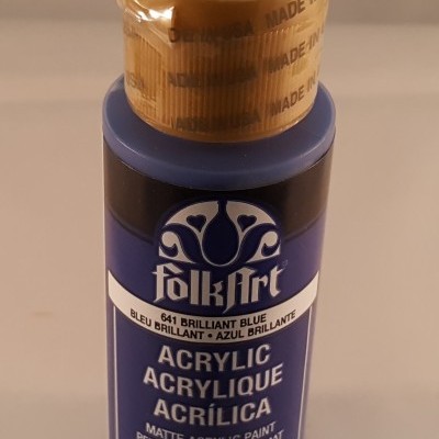 Tinta Acrílica Folkart azul brilhante