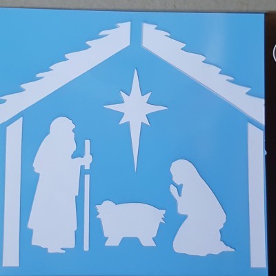 Stencil Presépio 20 X 14,7 cm