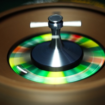 Trompo de metal a girar sobre disco colorido