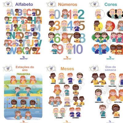 6 Posters de Língua Gestual Portuguesa