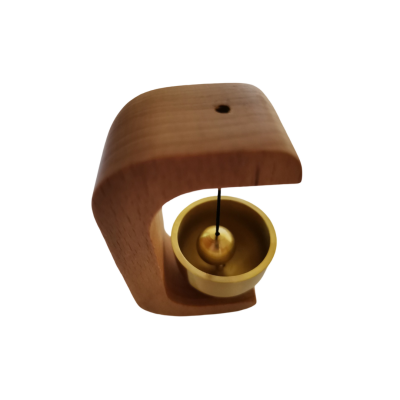 Campainha magnética de madeira para porta de entrada