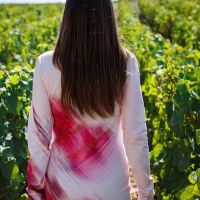 Raisin Knit Printed Dress