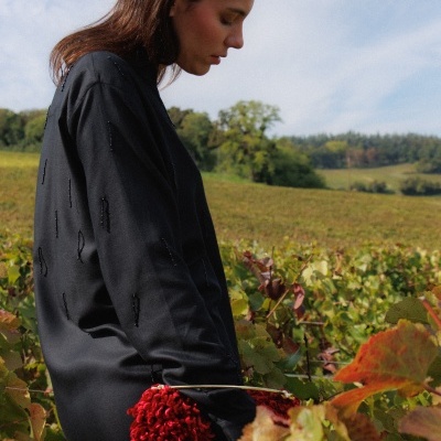 Saint-Germain Hand - Embroidered Shirt Dress