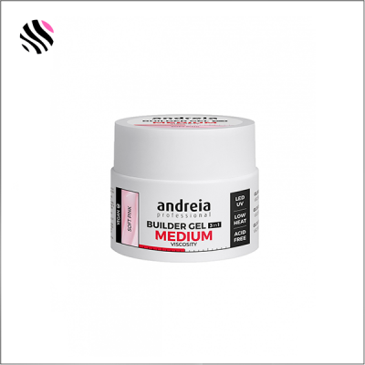 Andreia Builder Gel Medium Viscosity Soft Pink 44Gr
