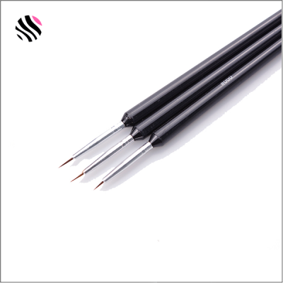 Cjt. 3 Pincéis Nail-Art Finos